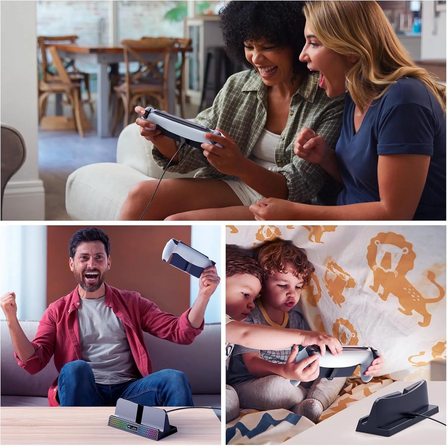 3-in-1 RGB Charging Dock for Playstation Portal